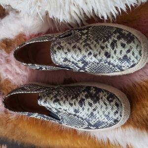 Donald Pliner snakeskin embossed men espadrilles 10.5M